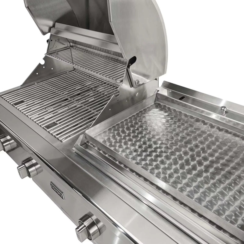 Coyote 50-Inch Built-in Gas Grill & Flat Top Combo | GW STORE