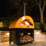 Alfa Moderno Imperial Yellow 5 Pizze Natural Gas Oven | GW STORE