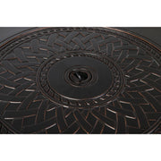Well Traveled Living Wagner Aluminum Round Propane Fire Pit | GW STORE