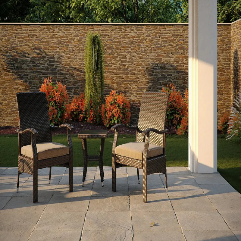 Well Traveled Living Miles Conversation Wicker Bistro Set | GW STORE