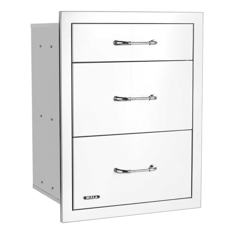 Bull 58120 21-Inch Stainless Steel Triple Access Drawer W/ Reveal | Buy at GW STORE