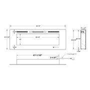 Modern Flames 60" Challenger Recessed Electric Fireplace | GW STORE