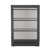 Napoleon Oasis 100 Outdoor Kitchen Isalnd w/ Built-in 500 Series 32 Propane Grill  & Valet Gray Granite Countertop | GW STORE