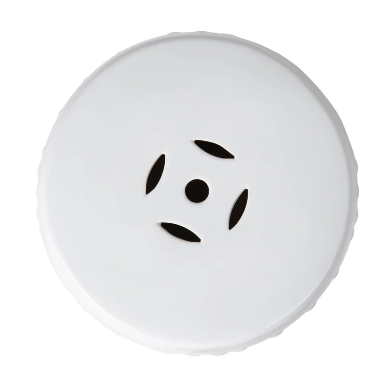 Well Traveled Living Double-Medallion Ceramic Stool in Optic White | GW STORE