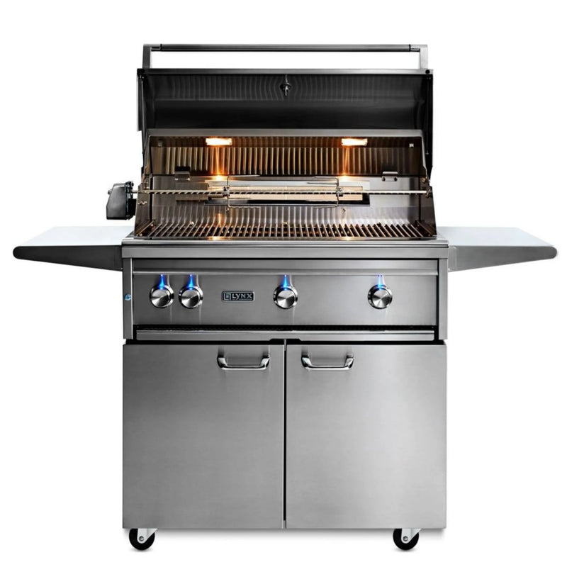 Lynx L36TRF Professional 36-Inch Freestanding Gas Grill With One Infrared Trident Burner And Rotisserie | GW STORE