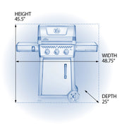 Napoleon Freestyle 365 Freestanding Gas Grill | GW STORE