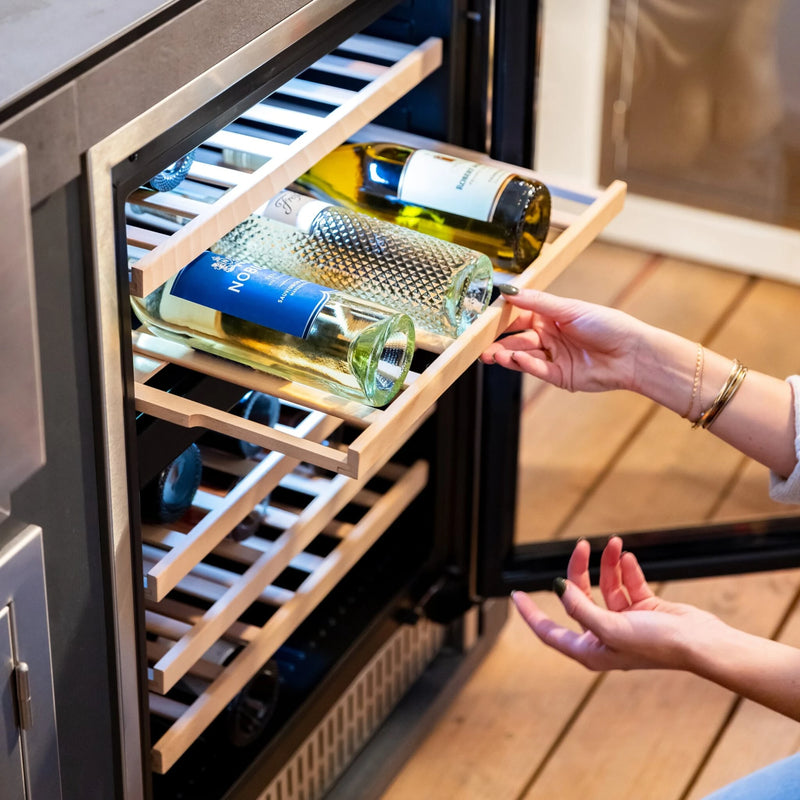 Summerset 24-Inch 5.3 Cu. Outdoor Dual Zone Wine Cooler | GW STORE