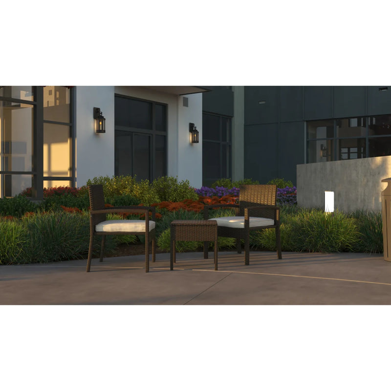 Well Traveled Living Bern Balcony Chat Set in Mocha Wicker | GW STORE