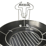 Steak & Beer Stainless Steel BBQ Barrel Lid Holder for Safer Outdoor Cooking | GW STORE