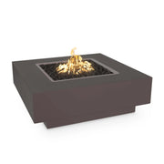 The Outdoor Plus Propane Gas Metal Powder Coat Cabo Square Fire Pit | GW STORE
