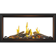 Napoleon Tall Linear Vector™ 50 Natural Gas Direct Vent See Through Fireplace w/ Luminous Logs - Electronic Ignition | GW STORE