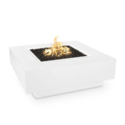 The Outdoor Plus Natural Gas Metal Powder Coat Cabo Square Fire Pit | GW STORE