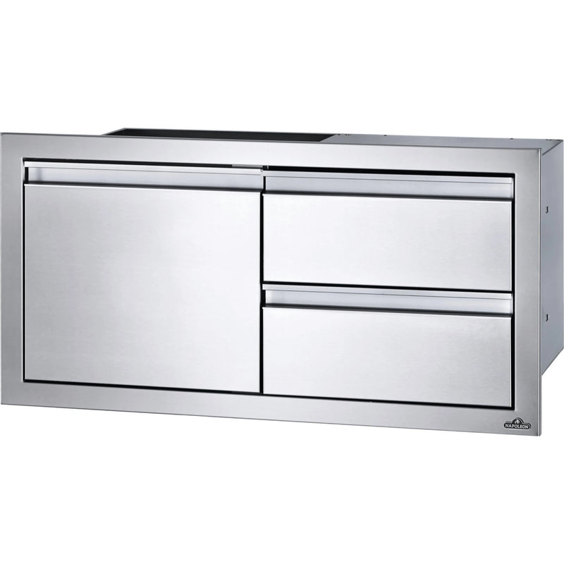 Napoleon BI-3616-1D2DR 36" x 15" Single Door and Double Drawer Cabinet Cabinet for BIG38RB | GW STORE