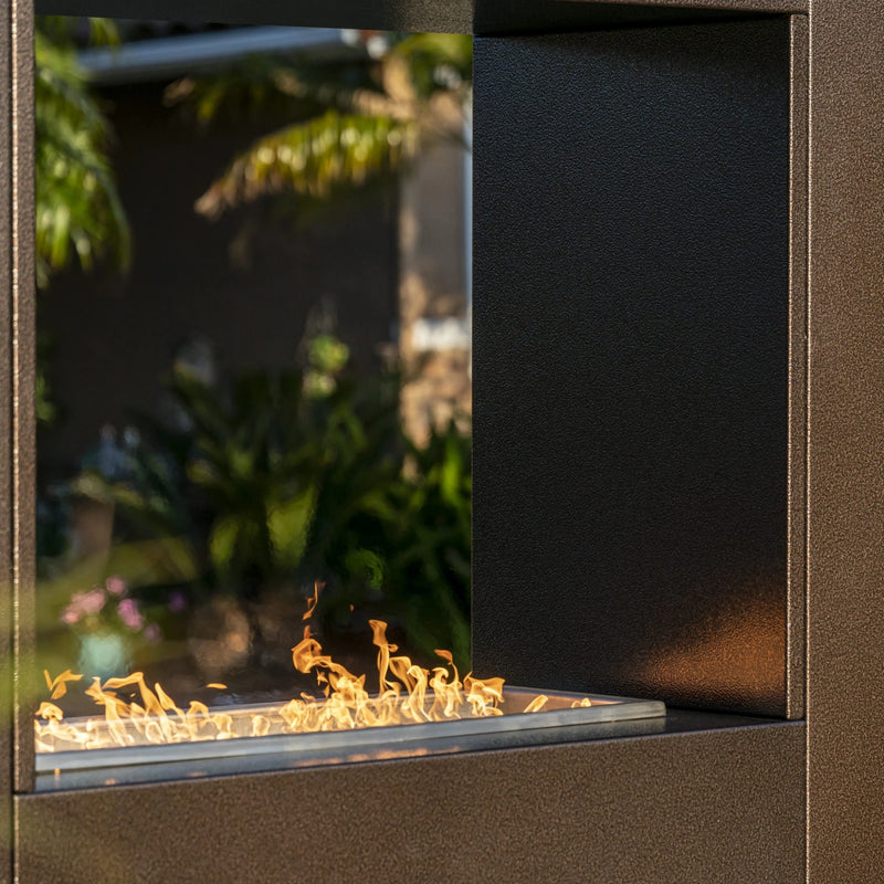 The Outdoor Plus Natural Gas Metal Powder Coat Williams Fireplace | GW STORE
