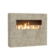 American Fyre Designs Milan Tall Linear Fireplace | GW STORE