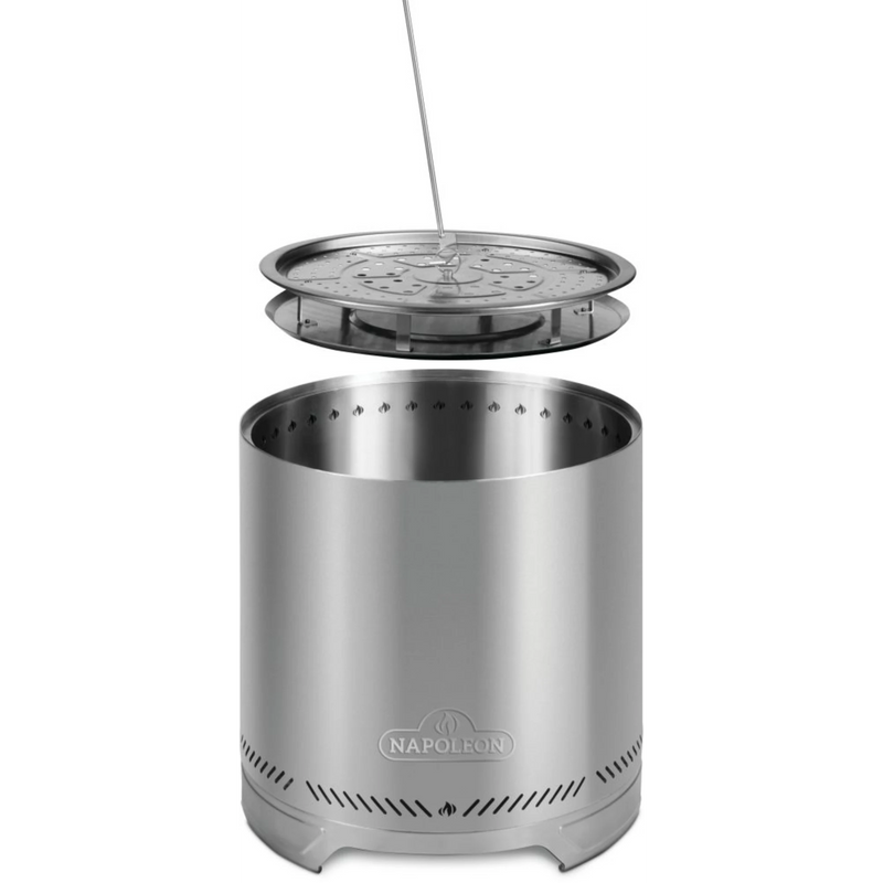 Napoleon Timberwolf 22-Inch Stainless Steel Smokeless Fire Pit | GW STORE