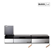 Bosca Pack Block Wood Brazier 250 + Block 500 20" + Block 500 20" Built-in Charcoal Grill | GW STORE