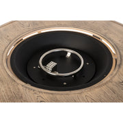 Well Traveled Living Thatcher Round Propane Fire Pit in Driftwood | GW STORE