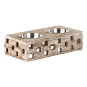Huntley Pet Berjen Block Small Double Feeder | GW STORE
