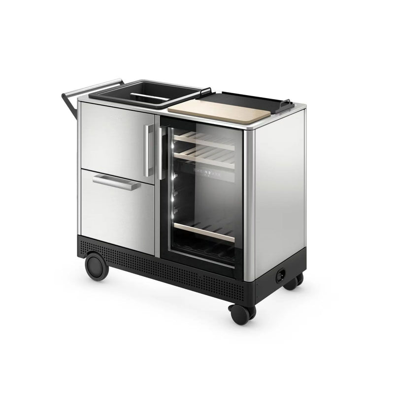 Dometic MoBar 550S Outdoor Mobile Bar with Dual Zone Refrigerator and Bar Top Accessory | GW STORE