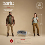 Ingrill Stainless Steel Charcoal Portable Grill | GW STORE
