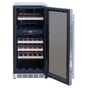 Summerset 15-Inch 3.2 Cu. Outdoor Dual Zone Wine Cooler | GW STORE