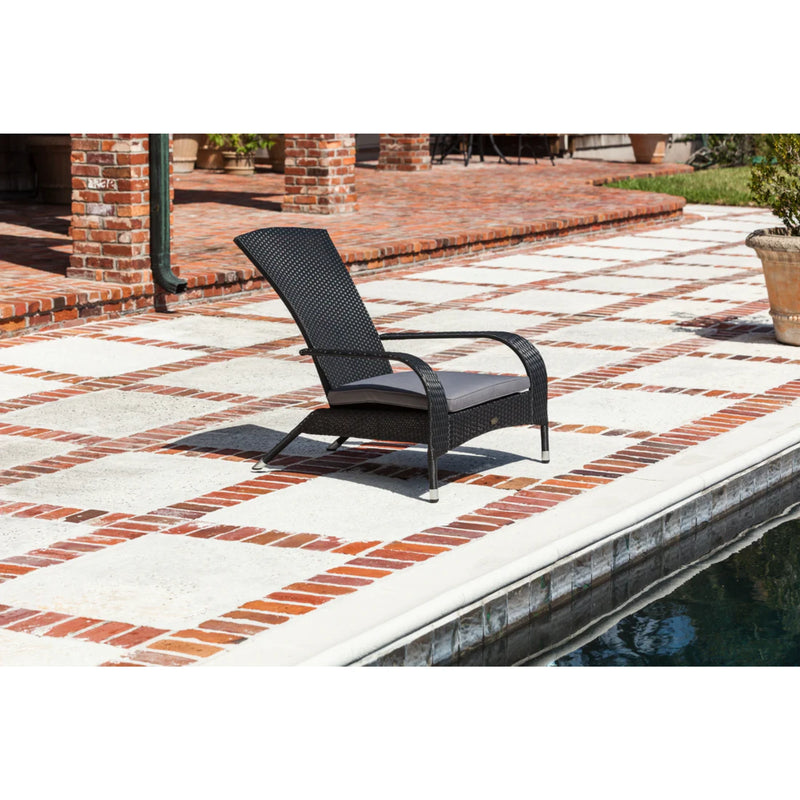 Well Traveled Living Black Coconino Wicker Chair | GW STORE