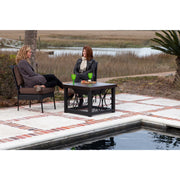 Well Traveled Living Hammer Tone Bronze Finish Cocktail Table Fire Pit | GW STORE