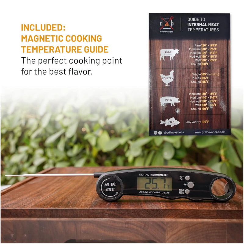 Grillnovations Digital Thermometer and Grilling Gloves Set | GW STORE