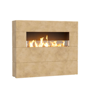 American Fyre Designs Milan Tall Linear Fireplace | GW STORE