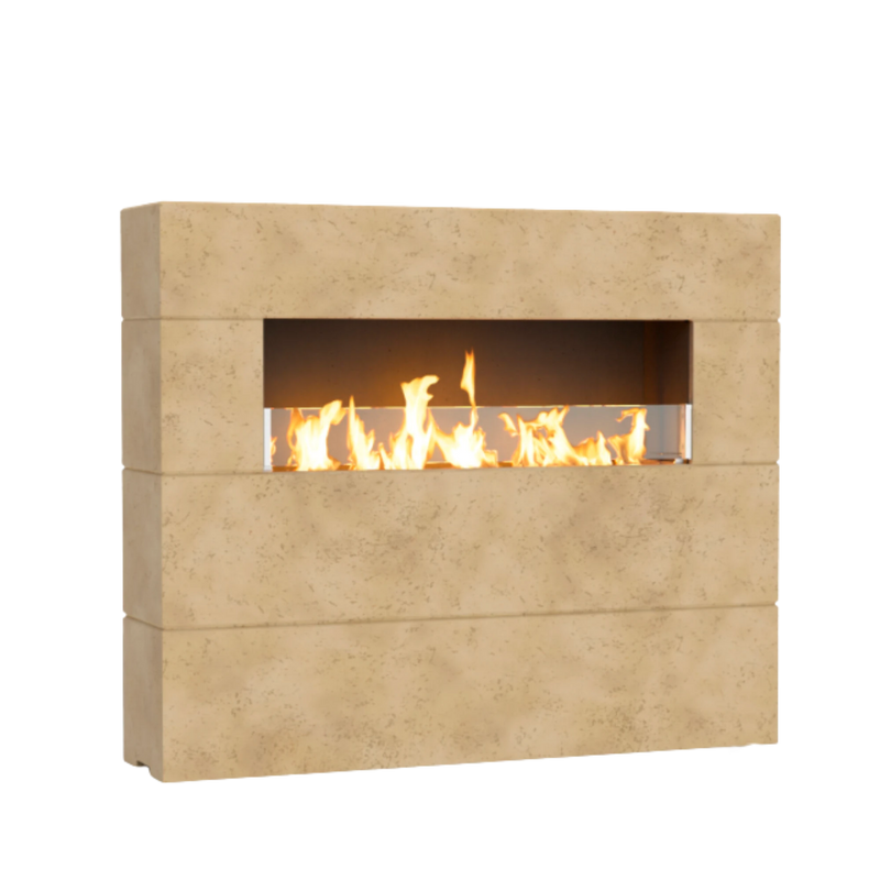 American Fyre Designs Milan Tall Linear Fireplace | GW STORE