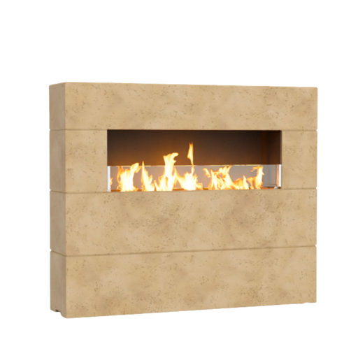 American Fyre Designs Milan Tall Linear Fireplace | GW STORE