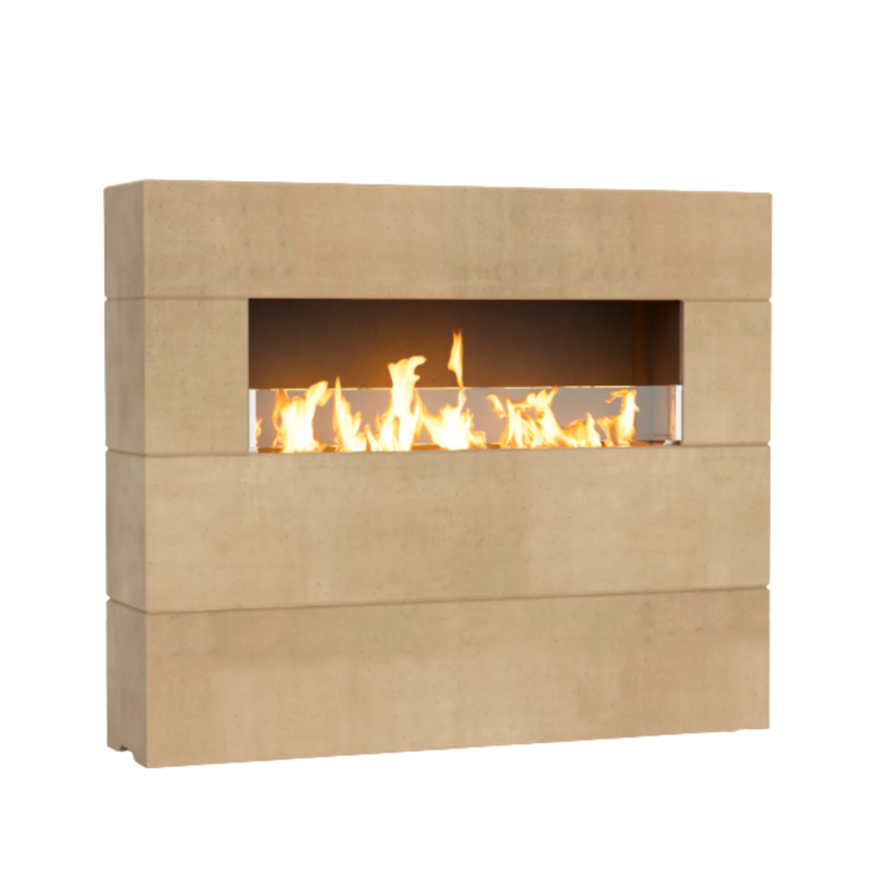 American Fyre Designs Milan Tall Linear Fireplace | GW STORE