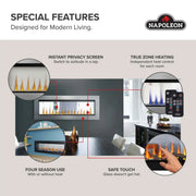 Napoleon CLEARion™ Elite 50 Built-in Electric Fireplace | GW STORE