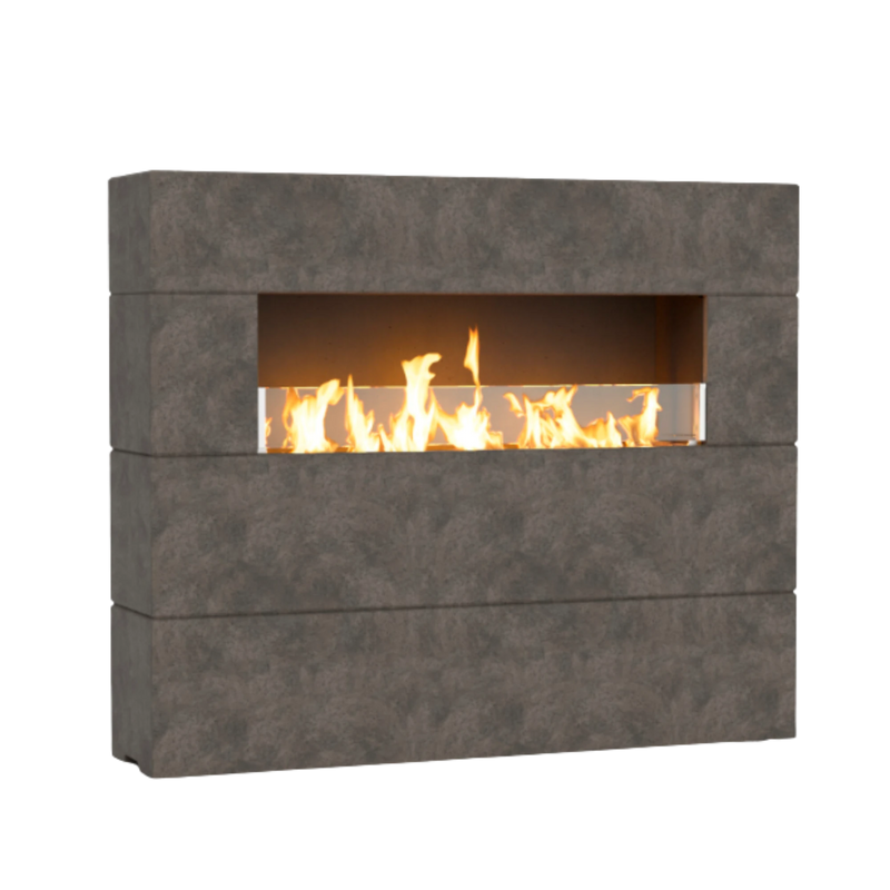 American Fyre Designs Milan Tall Linear Fireplace | GW STORE