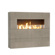 American Fyre Designs Milan Tall Linear Fireplace | GW STORE