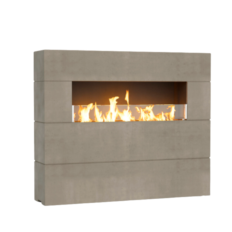 American Fyre Designs Milan Tall Linear Fireplace | GW STORE