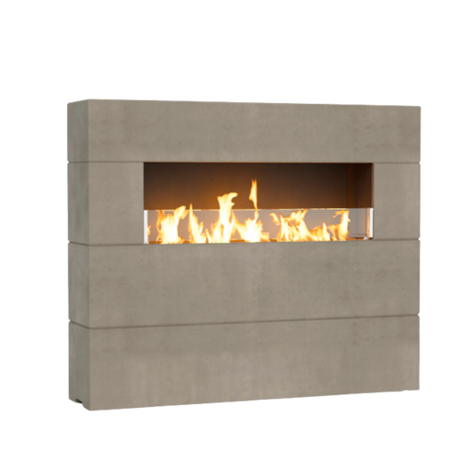 American Fyre Designs Milan Tall Linear Fireplace | GW STORE