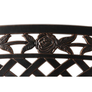 Well Traveled Living Scarlet Aluminum Patio Bench in Antique Bronze | GW STORE