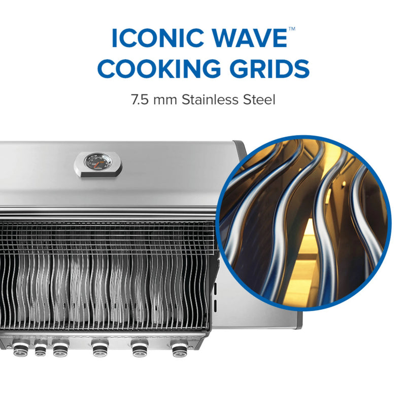 Napoleon Rogue PRO 625 SIB Freestanding Gas Grill w/ Infrared Side Burner | GW STORE