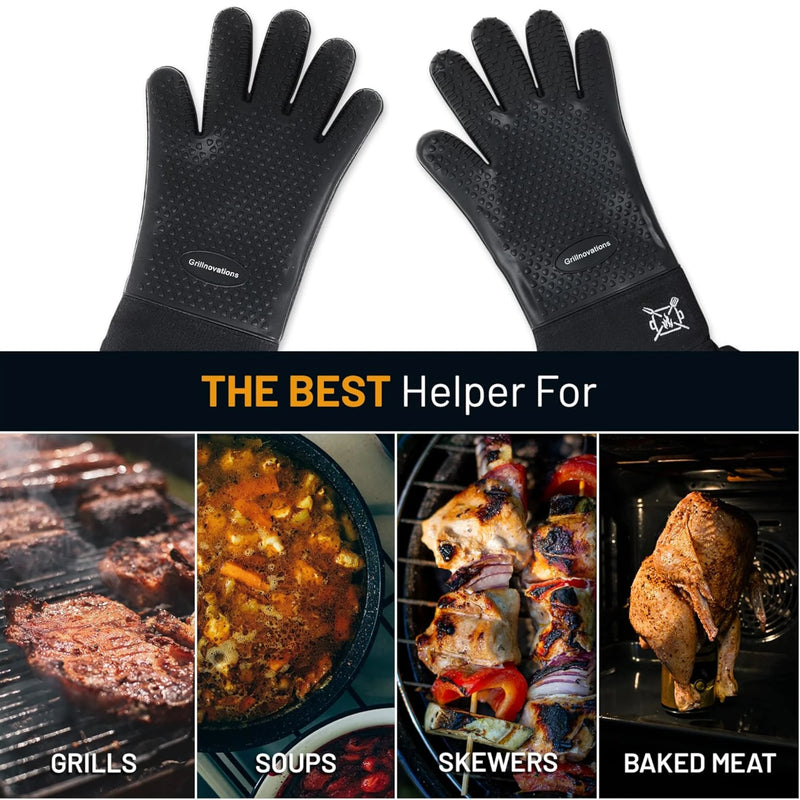 Grillnovations BBQ Glove Bundle Heat Resistant & Non-Slip | GW STORE