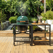 Big Green Egg Large Charcoal Grill in Modular Nest with Expansion & 3 Acacia Inserts Package | GW STORE