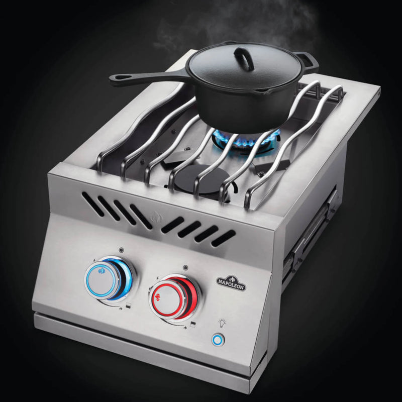 Napoleon Built-In 700 Series Dual Range Top Burner With SS Cover | GW STORE