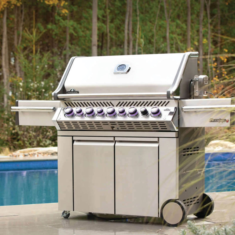 Napoleon Prestige PRO™ 665 RSIB Freestanding Gas Grill with Infrared side and Rear Burner | GW STORE