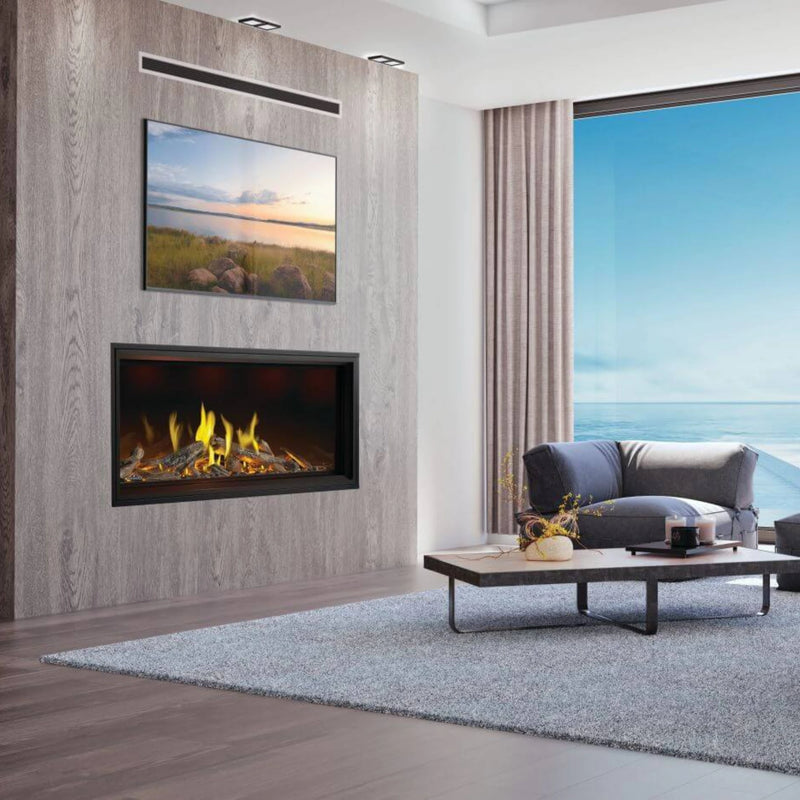 Napoleon Tall Vector™ 62 Direct Vent Natural Gas Fireplace w/ Luminous Logs - Electronic Ignition | GW STORE