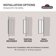 Napoleon Entice™ 72 Wall-Hanging Electric Fireplace | GW STORE