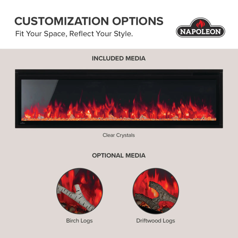 Napoleon Entice™ 50 Wall-Hanging Electric Fireplace | GW STORE