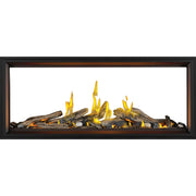 Napoleon Tall Linear Vector™ 62 See Through Direct Vent Natural Gas Fireplace w/ Luminous Logs - Electronic Ignition | GW STORE