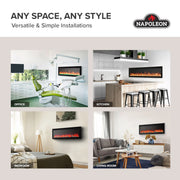 Napoleon Entice™ 72 Wall-Hanging Electric Fireplace | GW STORE