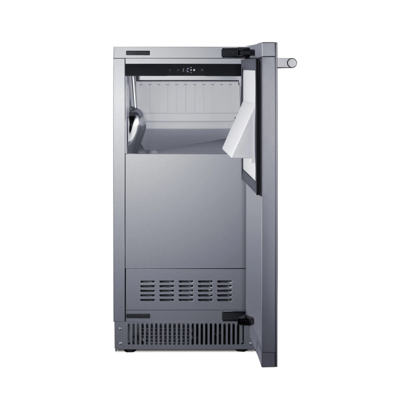 Summit Outdoor Clear Icemaker ADA Compliant Stainless Steel